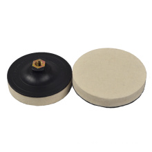 100mm 125mm wool felt polishing wheel Glass wool felt sanding disc for Marble Granite Polisher Pad